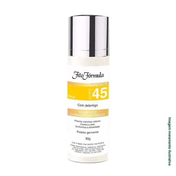 Protetor solar com cor clareador 4 em 1 � FPS 45 