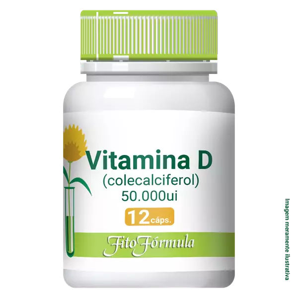 Vitamina D (Colecalciferol) 50.000UI 12 cápsulas