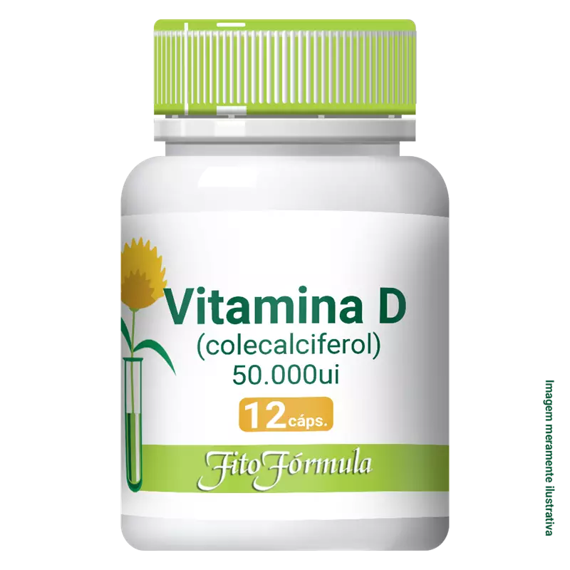 Vitamina D (Colecalciferol) 50.000UI 12 cápsulas
