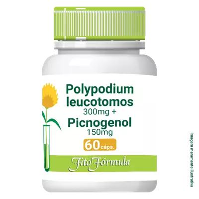 Polypodium leucotomos 300mg + Picnogenol 150mg 60 Cápsulas