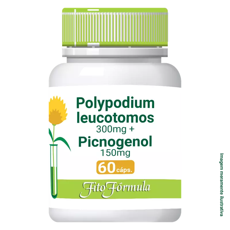 Polypodium leucotomos 300mg + Picnogenol 150mg 60 Cápsulas